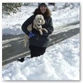 Album 10
Kiwi and my older daughter Robin in the snow, winter 2011 (Robin is nearly 17 now and going to be a senior!)

